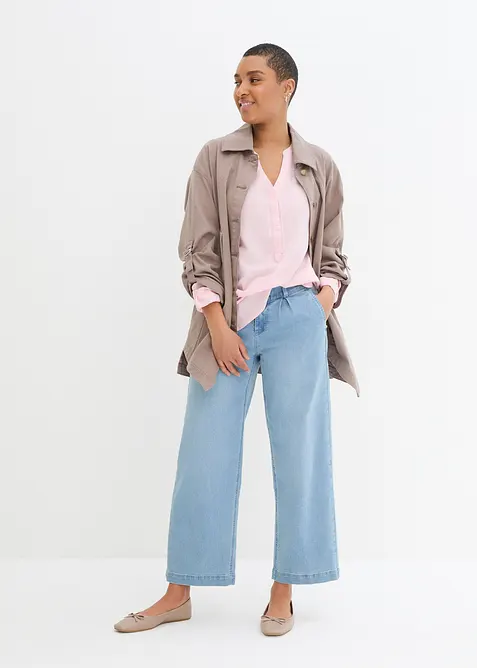 Blusetunika i myk viskose, bonprix