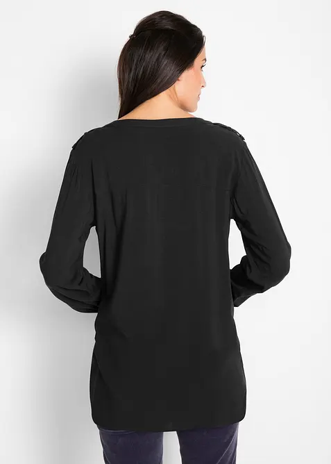 Blusetunika i myk viskose, bonprix