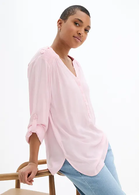 Blusetunika i myk viskose, bonprix