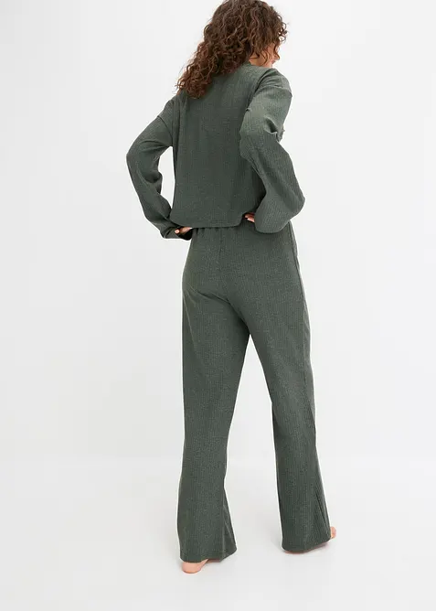 Oversized loungewear-kosedress i mykt ribbet materiale, bonprix