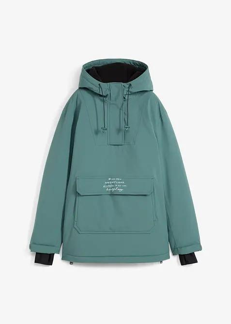 Ski-funksjonsjakke i pull on-modell med fleecefôr, vanntett, bonprix