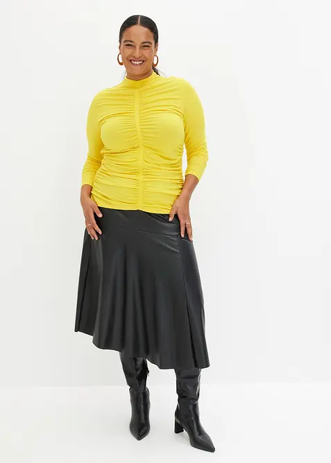 Topp med rynking, bonprix