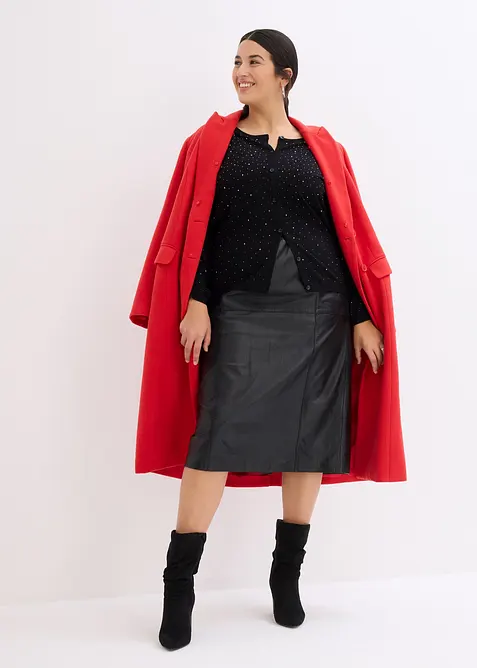 Cardigan med strass, bonprix