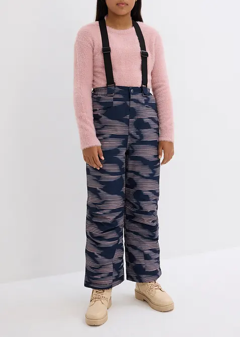 Skibukse med print for barn, bonprix