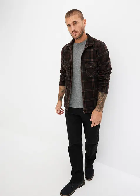 Fleecejakke med ståkrage, bonprix