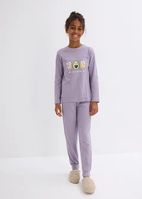 Pyjamas i 100% økologisk bomull (2-pack), bonprix