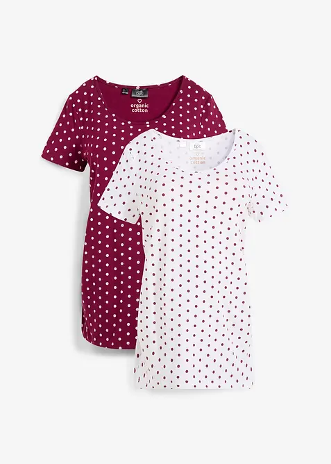 Mammatopp med økologisk bomull (2-pack), bonprix