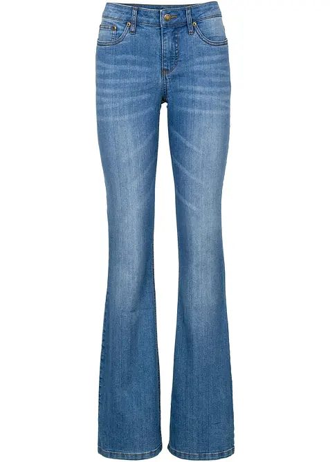 Bootcut-jeans Mid Waist, Komfort-Stretch, bonprix