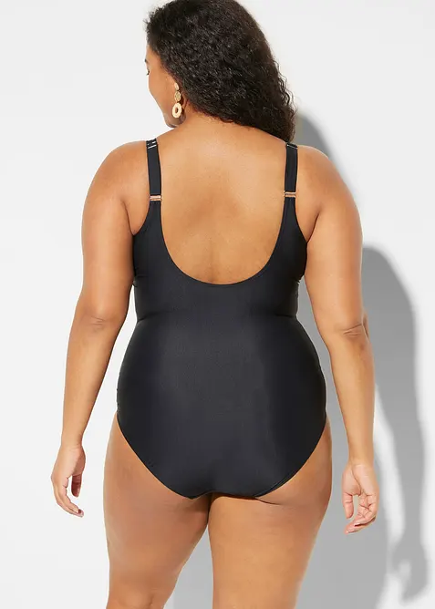 Shape-badedrakt med V-hals, lett formende, bonprix