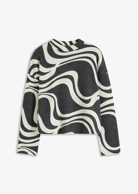 Behagelig, ribbestrikket topp, bonprix