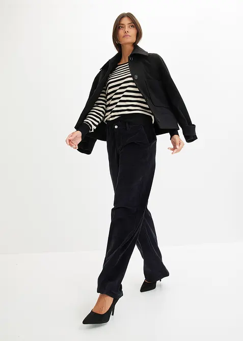 Vid kordfl&oslash;yelsbukse, bonprix