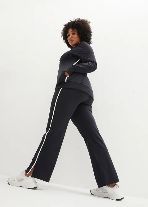 Joggedress i bomull med elastan, bonprix