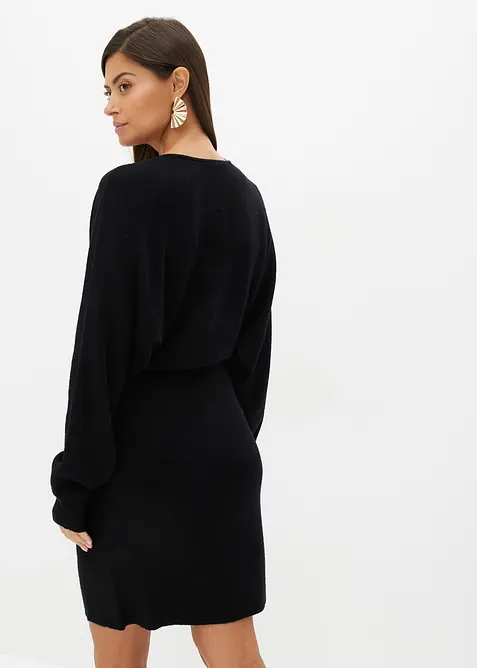 Strikket kjole i viskosemiks, bonprix