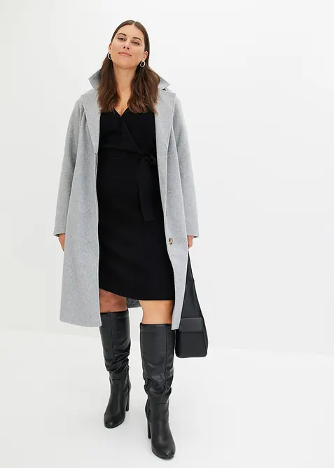 Strikket kjole i viskosemiks, bonprix