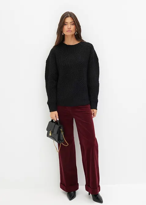 Grovstrikket genser, bonprix