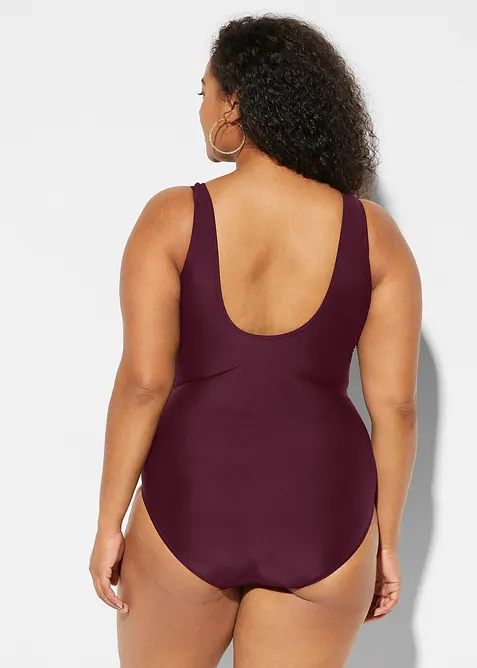 Shape-badedrakt med pyntefolder, lett formende, bonprix