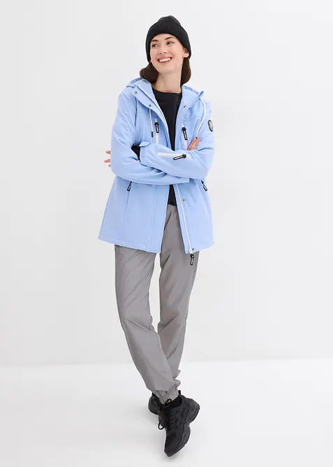 Softshelljakke i vannavvisende materiale, bonprix