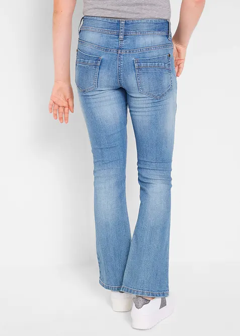 Bootcut-jeans med stretch, Mid Waist, bonprix
