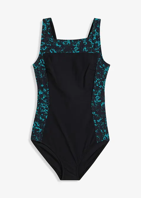 Shape-badedrakt med firkantet utringning, middels formende, bonprix