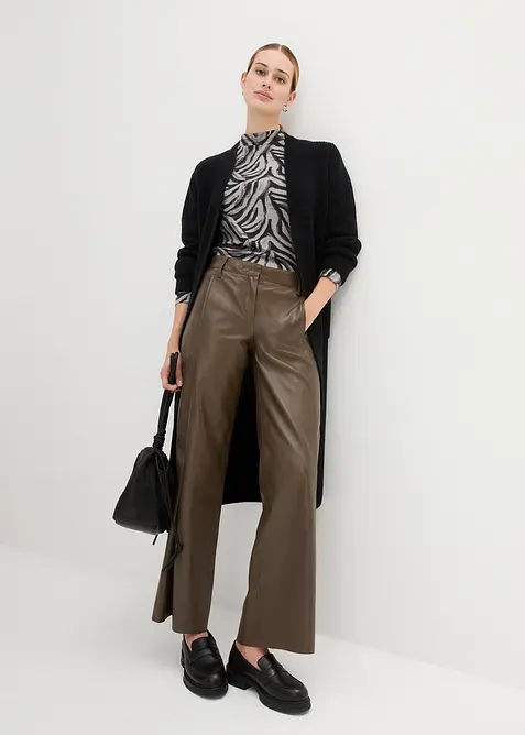 Coatigan med alpakkaull, bonprix