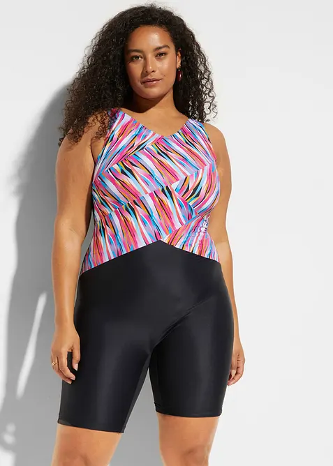 Shape-badedrakt med ben, middels formende, bonprix