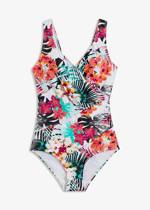 Shape-badedrakt i omslagsmodell, middels formende, bonprix