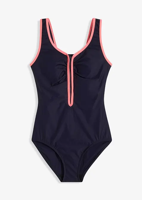 Shape-badedrakt med glidelås, lett formende, bonprix