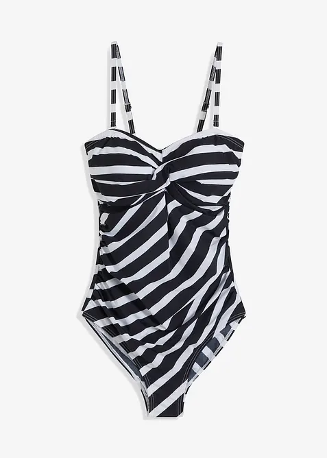 Shape-badedrakt i omslagslook, middels formende, bonprix