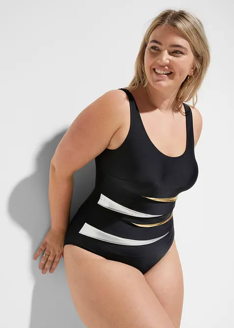 Shape-badedrakt med innfellinger, sterkt formende, bonprix