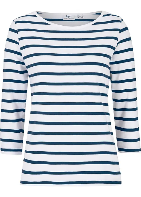 Langermet topp med &oslash;kologisk bomull, bonprix