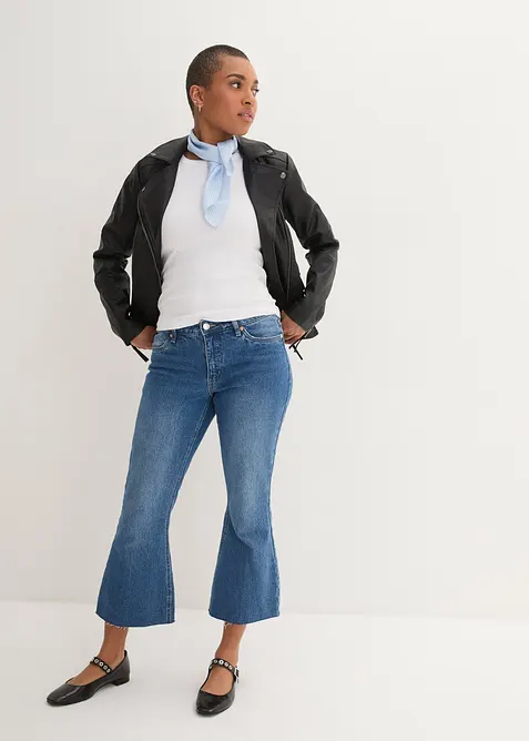 Jakke i imitert skinn i 100% viskose, bonprix