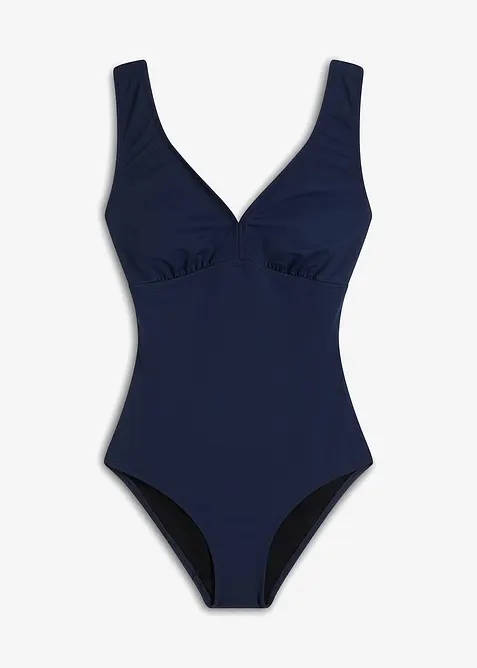 Shape-badedrakt, sterkt formende, med V-hals, bonprix