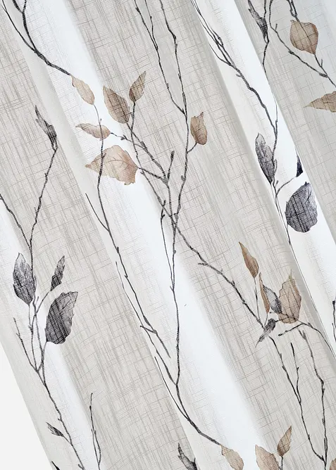 Gardin med grener og resirkulert polyester (1 stk.), bonprix