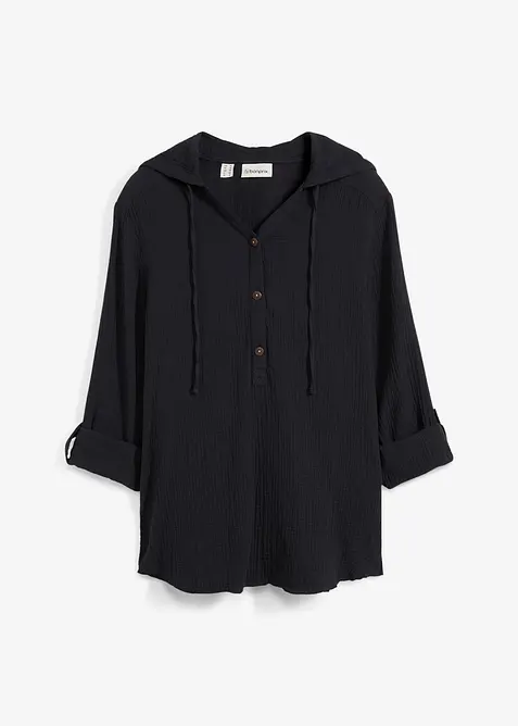 Pull on-bluse i luftig musselin, bonprix