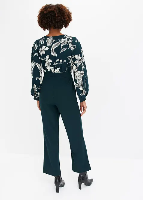 Jersey-jumpsuit i omslagsmodell, bonprix