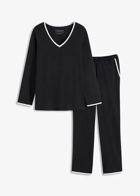 Pyjamas i 100% bomull, bonprix