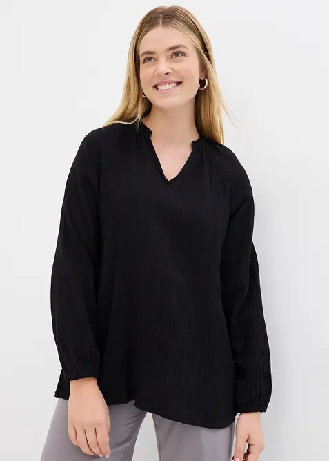 Lang tunika i musselin, bonprix