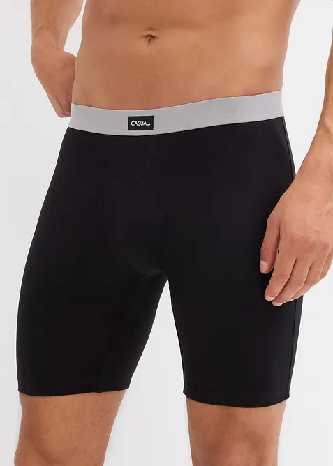Boksershorts i ettersittende modell med lengre ben (3-pack), bonprix