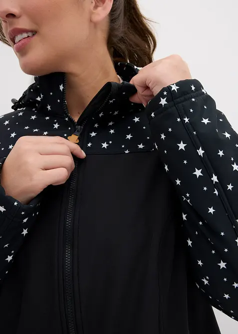 Funksjonsparkas i softshellmateriale med myk fleece, bonprix