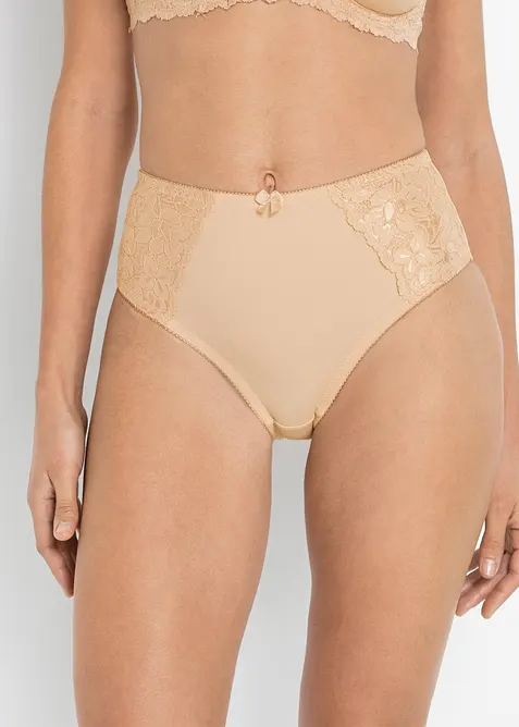 Maxitruse med delikate blonder (2-pack), bonprix