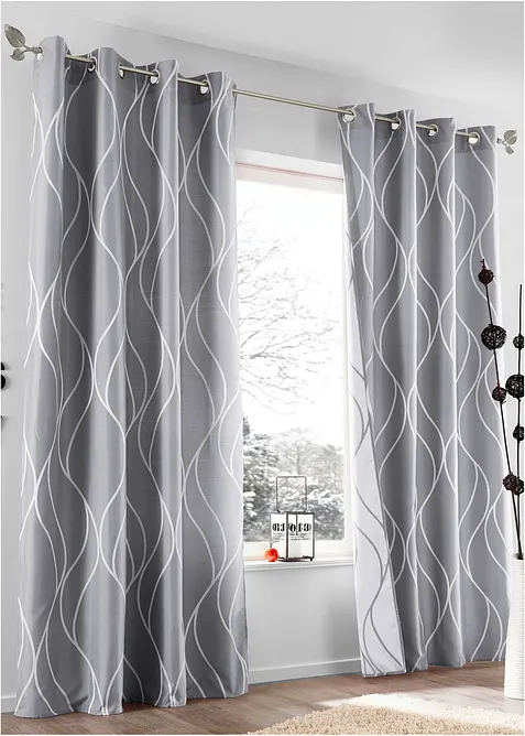 Jacquard-gardin (1 stk.), bonprix