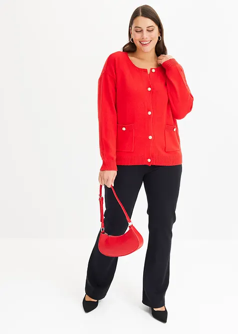 Cardigan med lommer, bonprix