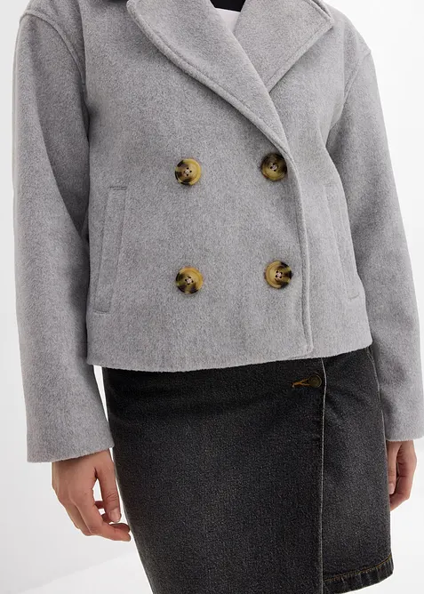 Kort jakke i ull-look, bonprix