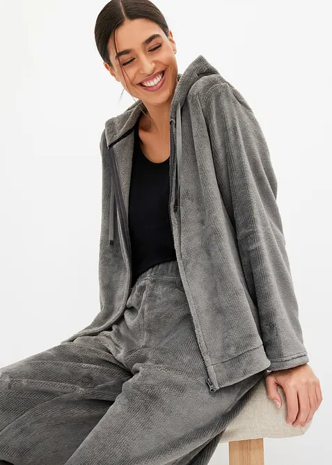 Loungewear-kosedress i myk fleece, bonprix