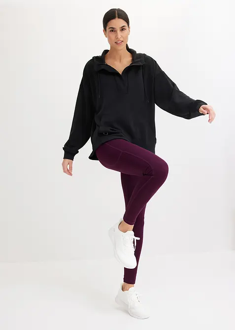 Oversized funksjons-hettegenser med modal, ultrasoft, bonprix