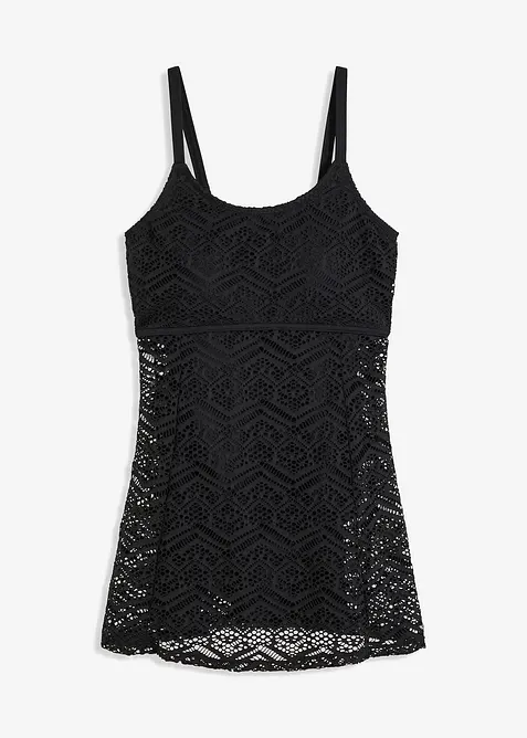 Badekjole med blonder, bonprix