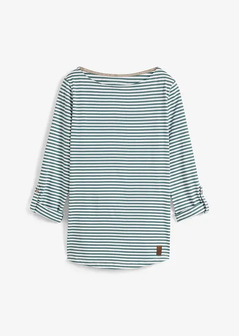 Langermet topp i 100% bomull, bonprix