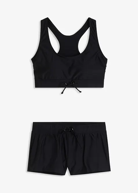 Bustier-bikini med badeshorts (2-delt sett), bonprix