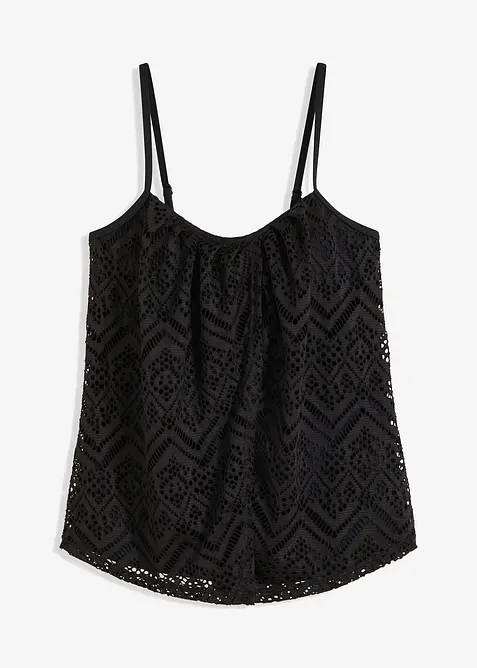 Tankini topp i blondemateriale, bonprix