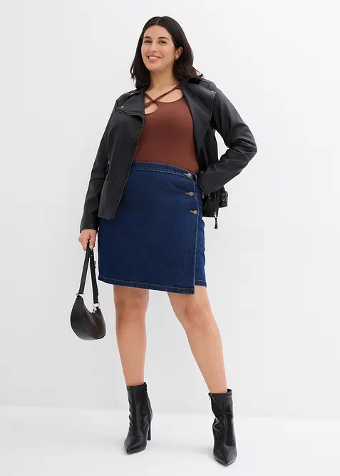 Jakke i imitert skinn i 100% viskose, bonprix